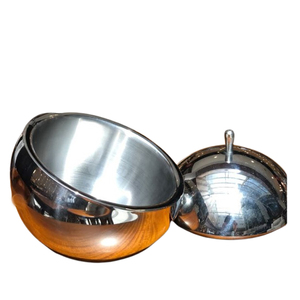 Bol japonais exclusif en aluminium en forme de fleur classique, plaqué argent, accessoires de table de cuisine, qualité alimentaire - Product Image 6