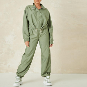 Traje cortavientos transpirable con capucha para mujer, ropa de invierno, estilo cálido y cómodo, Color de contraste, nailon 100% de talla grande - Product Image 5