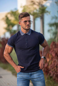 Polos de lujo de talla grande para hombre, camiseta Polo de algodón ecológica de alta calidad para hombre, colección de verano al por mayor - Product Image 4