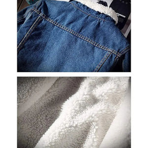 Veste coupe-vent en denim doublée de toile pour homme, style streetwear, imperméable et respirante - Product Image 4