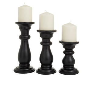 Juego de Tres Portavelas de Madera para Decoración del Hogar, Mesa de Hotel, Decoración del Hogar, Candelabros de Madera para Decoración Navideña - Product Image 3