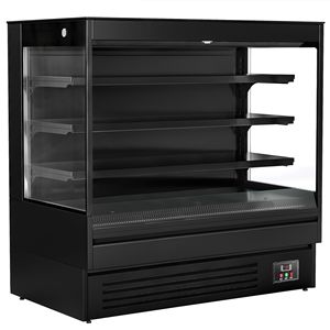 Réfrigérateur commercial multi-étagères - Ouverture frontale - 1500 mm - 493 L - avec 3 étagères - Noir - Product Image 3