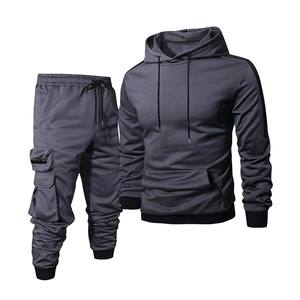 Chándal deportivo con logotipo personalizado y forro polar de algodón para hombre, chándal de talla grande con cremallera y precio al por mayor, chándal de invierno - Product Image 5