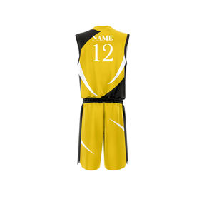 2024 Venta caliente uniforme de baloncesto con impresión de logotipo personalizado 100% poliéster conjuntos de ropa deportiva de talla grande en diferentes colores - Product Image 2
