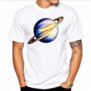 Camiseta Blanca de Primera Calidad para Hombre, 100% Algodón Estampado - Product Image 5