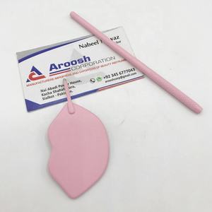 Miroirs d'extension de cils en acier inoxydable rose pince à épiler à pointe pointue outils d'inspection durables - Product Image 5