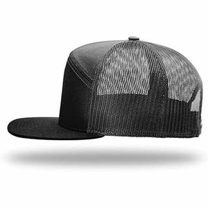 Chapeaux de camionneur en denim Offre Spéciale Vêtements d'extérieur d'été Casquette de baseball de camionneur à bretelles réglables en maille faite par Dress Sports - Product Image 6