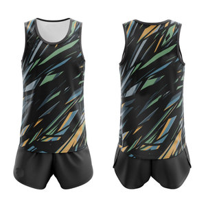 Uniforme d'athlétisme unisexe meilleure vente tissu confortable à séchage rapide fermeture à la taille élastique pour les sports de course à pied - Product Image 1