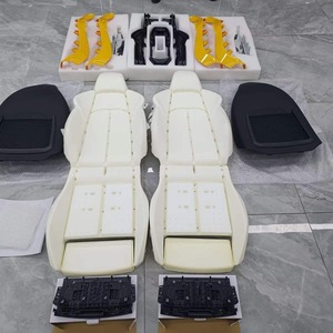 Nuevo juego completo de accesorios de fábrica de lujo, funda universal para asiento de coche de cuero/seda helada, para todas las estaciones. - Product Image 3