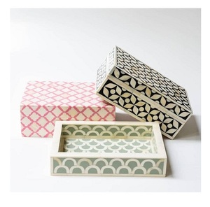 Nuevo Joyero Decorativo de Lujo con Incrustaciones de Hueso, Regalo Personalizable para el Día de la Madre y el Día del Padre, Artesanía India - Product Image 1