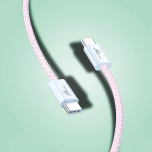 60W Fast <b>Charging</b> Type-<b>C</b> to a 2M CB-298CC Pink Aluminum Alloy & Pure Copper <b>USB</b> <b>Cable</b> 3A <b>Charging</b> for <b>USB</b> Devices & Printers - Product Image 2
