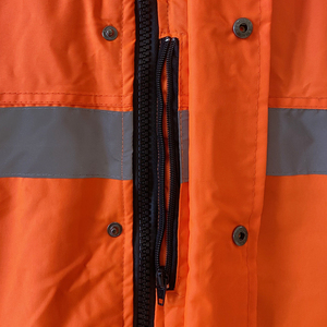 Gilet de sécurité imperméable ANSI classe 1 haute visibilité en gros bandes réfléchissantes pour l'hiver vêtements de travail pour la circulation routière à usage intensif - Product Image 4
