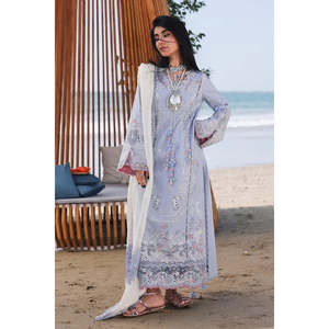 คอลเลคชั่น Qalamkar Sahil Luxury Lawn '26 รุ่นหรูหราทรงเอไลน์ ZAYNA TC-1559 SA-08 - Product Image 4