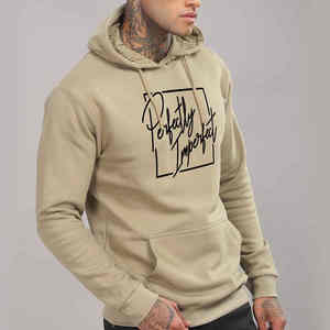 Sweat-shirt à capuche OEM pour homme 100% coton brodé personnalisé à épaules tombantes pour l'hiver - Product Image 6