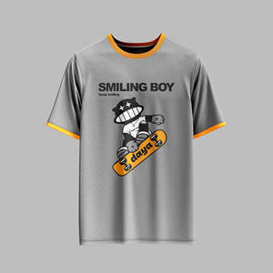 T-shirt imprimé personnalisé 100% coton Streetwear surdimensionné épaule tombante unisexe Fit OEM ODM Fabricant - Product Image 4