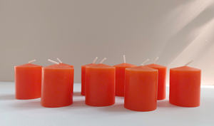 Decoración personalizada para el hogar, de 15 horas velas votivas, 36/Paquete de cera de palma de marca personalizada, entrega rápida para bodas, fiestas de Año Nuevo, iluminación - Product Image 4