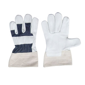 Guantes de cuero protectores de mano dividida de vaca Guantes de trabajo de seguridad de soldadura de cuero Guantes de cuero de seguridad - Product Image 4