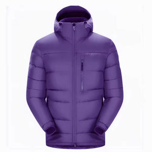 Veste d'hiver personnalisée en duvet brillant épais de haute qualité pour homme - Product Image 6