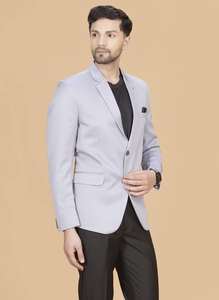 Suministro al por Mayor de Blazers Ajustados Gris Claro para Hombre, Ropa Formal Moderna para Bodas y Eventos Nocturnos a Precio de Exportación - Product Image 4