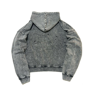 Sudaderas con Capucha Estilo Desgastado con Lavado Ácido para Hombre, Personalizadas y Elegantes, de Alta Calidad, 100% Algodón, Estilo Urbano para Otoño - Product Image 2