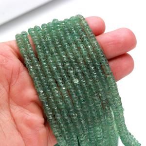 Perles de Kyanite Verte 100% Naturelle, 5-7 mm, Fil de 16 Pouces, Rondelles Facettées, 100 Carats Certifiées pour la Fabrication de Bijoux - Product Image 4