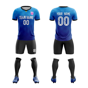 Uniforme de football personnalisé unisexe, sublimé sur mesure pour adultes et jeunes avec logo et numéros, vêtements de sport pour uniforme de football pour jeunes - Product Image 4