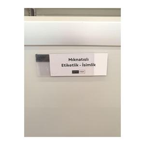 10 pz porta etichette magnetiche in PVC,