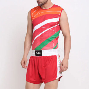 Ropa de Boxeo Lista para Competencia, para Luchadores de Artes Marciales, Cómoda, Duradera, Transpirable, de Poliéster/Nailon - Product Image 3