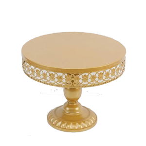 Présentoir à gâteaux en métal poli brillant et antique au design moderne, fait main, pour événement à domicile, forme et taille personnalisées - Product Image 3