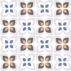 Baldosas de porcelana gris de 40x40cm, 10mm de espesor, cerámica esmaltada, diseño floral antideslizante, estilo marroquí, 400x400. - Product Image 4