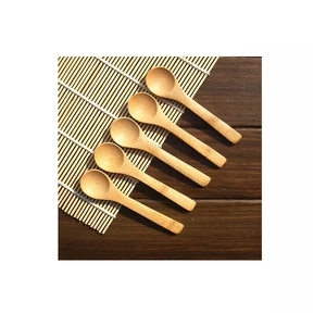 Cuillère multifonctionnelle à salade faite à la main, Mini cuillère à soupe de riz en bois d'acacia cuillère à assaisonnement Antique couverts - Product Image 2