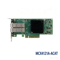 Adaptador de red Ethernet Mellanox Connect X-4 Lx MCX4121A-ACAT de doble puerto 25GbE SFP28 PCIe 3.0 x8 RDMA RoCE Smart NIC