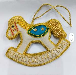 Christmas Horse Ornaments Custom Animal Name Zari Hanging Tree Decorations hanging <b>plastic</b> christmas <b>baubles</b> - Product Image 4