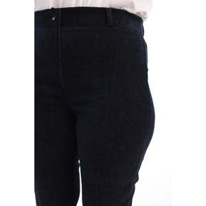 Pantalon tissé en Lyocell de grande taille, bleu marine - Product Image 2
