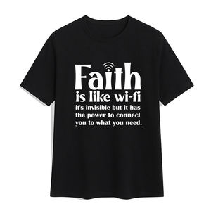 Venta al por mayor de camisetas de alta calidad de gran tamaño carta de impresión gráfico camisetas de algodón poliéster Spandex de peso pesado de los hombres camisetas - Product Image 3