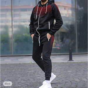 Chándal informal de colección de invierno para hombre, conjunto de sudadera y chándal para correr para hombre, chándales de algodón 100% de Pakistán - Product Image 4