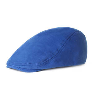 Vente en gros de base personnalisée casquette bec de canard unisexe classique réglable plat gavroche chapeau conduite Cabbie chasse arcs multiples communs - Product Image 5