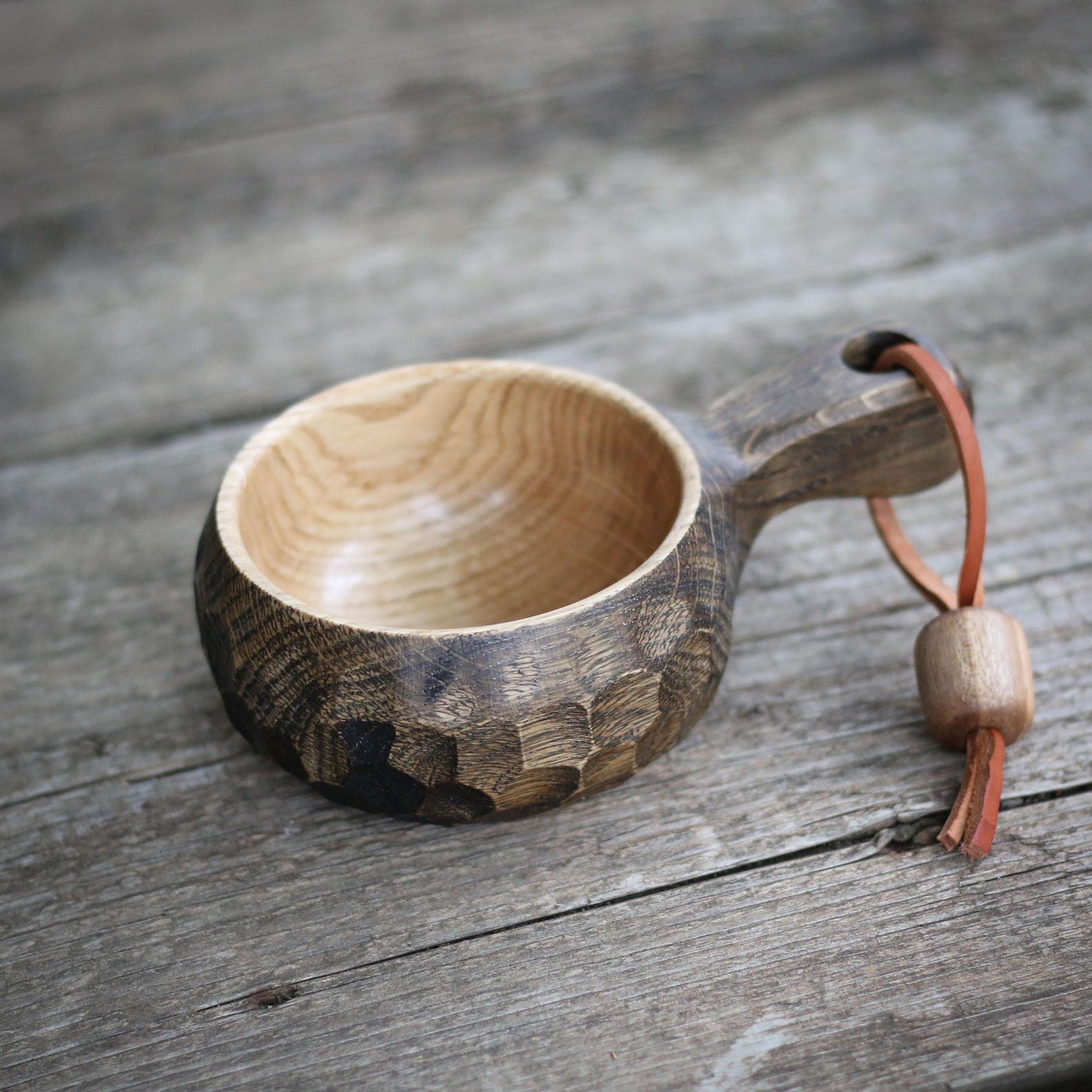 Carved Wooden Kuksa Coffee Mug-Leak Proof Eco-Friendly Classic