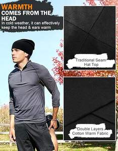 Long Style Distressed Fashion <b>Beanie</b> <b>Hats</b> for Men and <b>Women</b> Wholesale Oversized Baggy Caps Cotton Material with Designer Logo - Product Image 2