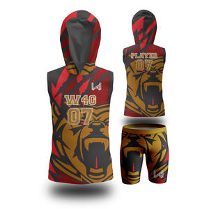 Logo personnalisé 7on7 maillots de football drapeau respirant 7v7 uniformes de compression 100% polyester ensembles grande taille à faible coût - Product Image 1