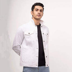 2025 nouveauté hommes Vintage ample Denim à capuche veste haute rue Style 100% coton hiver vêtements d'extérieur travail Style en gros - Product Image 3