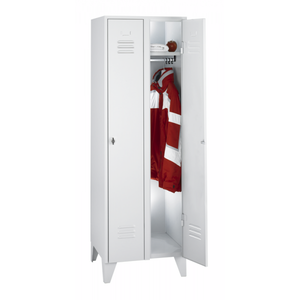 Armadio 1800x900x500mm, 2 Scomparti (Mensola per cappelli, Barra per abiti, Ganci per cappotti) - Product Image 1