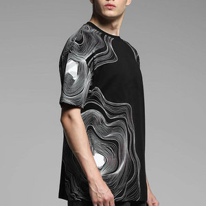 T Shirt Chemises personnalisées de haute qualité pour hommes T-shirt surdimensionné en coton vierge lourd pour hommes - Product Image 6