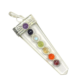 <b>Crystal</b> Pendant clear <b>Crystal</b> Flat Pendant <b>Healing</b> Stone Gemstone Flat Pencil <b>Crystal</b> Gemstone Agate <b>Necklace</b> Wholesaler - Product Image 6