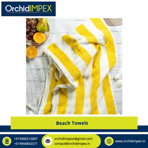 Vente en gros taille personnalisée SA 8000 serviettes de plage à motif éponge certifiées plus vendues origine Inde - Product Image 5