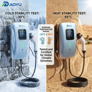 Cargador de Pared para Vehículos Eléctricos Pro 22kW, 7kW, 11kW, Tipo 2, GBT, Protocolo Dual, OCPP 1.6J, APP, Estación de Carga Rápida para Gestión Inteligente de Propiedades - Product Image 3