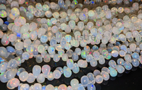 Perles d'opale de feu éthiopiennes de qualité AAA, 4*6, pour la fabrication de bijoux, vente en gros, prix d'usine, approvisionnement en vrac