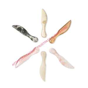 Fantastic & Elegent Resin Cheese <b>Knife</b> with Marble Texture Resin <b>Knives</b> Aqua Swirl Pattern Used in Restaurant Kitchen Canteen - Product Image 1