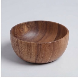 Bol en bois fait main, design minimaliste, bois non traité, artisanat pour servir les aliments, idéal pour offrir - Product Image 1