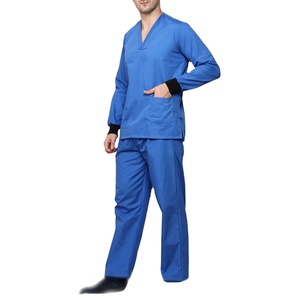 Unisex Fashionable Medical Scrubs Custom Hospital Uniforms for <b>Doctor</b> & Nurse Woven Fabric Lab Scrub Suit <b>Set</b> for Men 2026 - Product Image 2